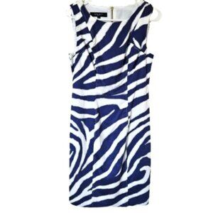 Blue & White Nine West Shift Dress